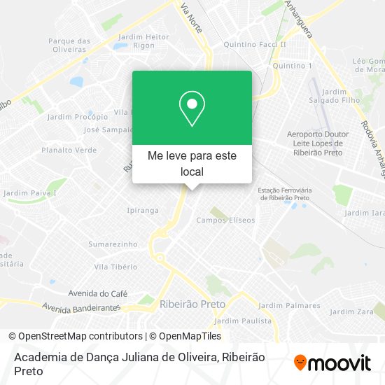 Academia de Dança Juliana de Oliveira mapa