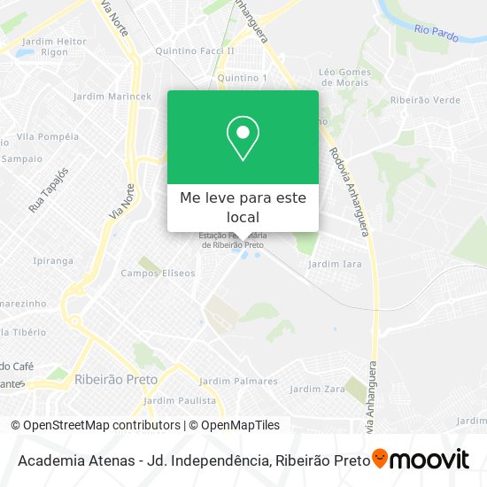 Academia Atenas - Jd. Independência mapa