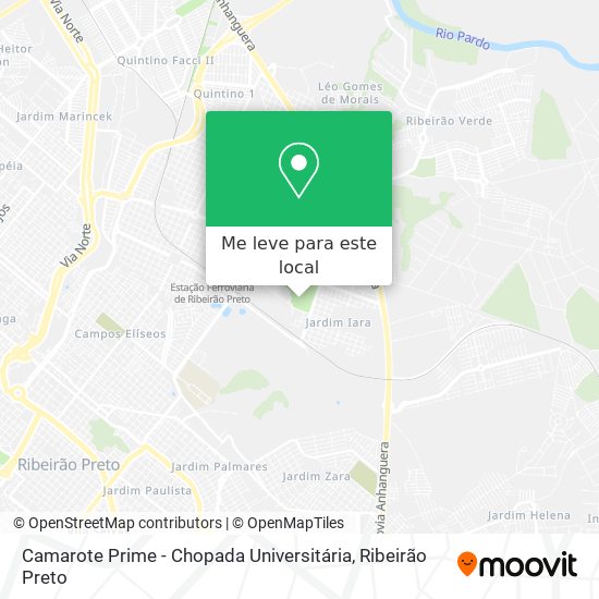 Camarote Prime - Chopada Universitária mapa
