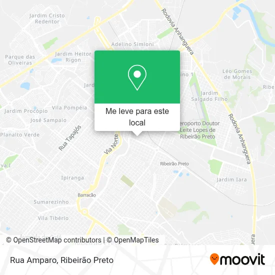 Rua Amparo mapa