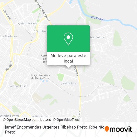 jamef Encomendas Urgentes Ribeirao Preto mapa