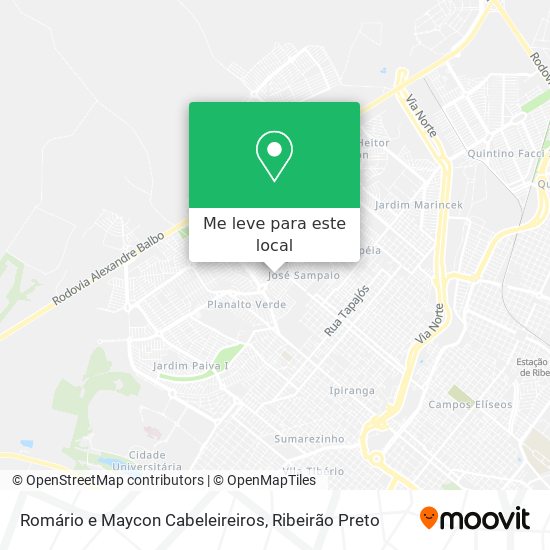 Romário e Maycon Cabeleireiros mapa