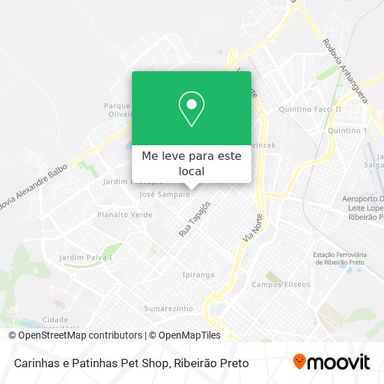Carinhas e Patinhas Pet Shop mapa
