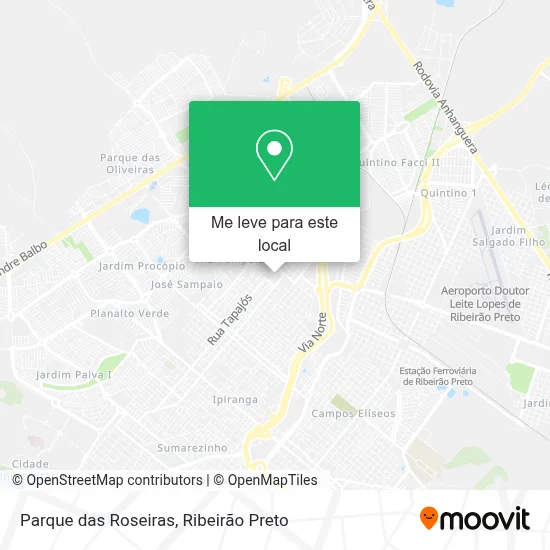 Parque das Roseiras mapa