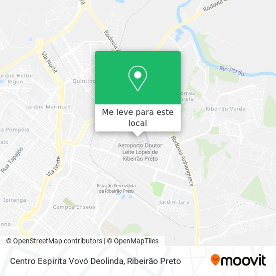 Centro Espirita Vovó Deolinda mapa