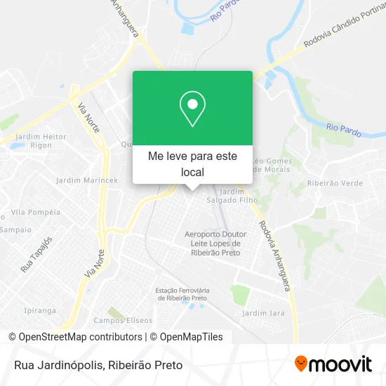 Rua Jardinópolis mapa