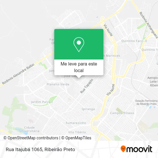 Rua Itajubá 1065 mapa