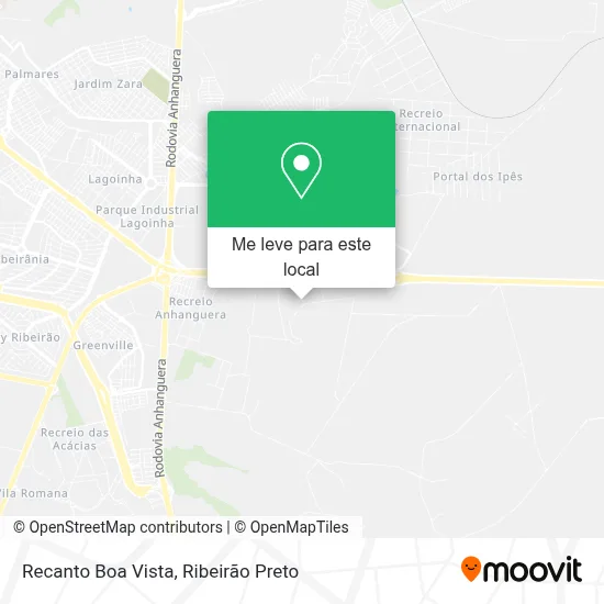 Recanto Boa Vista mapa