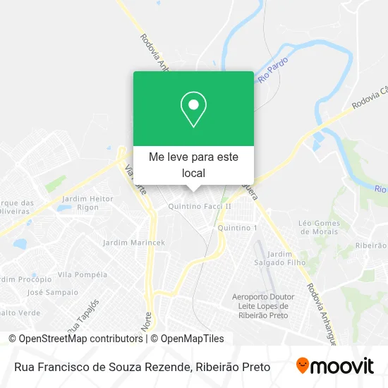 Rua Francisco de Souza Rezende mapa