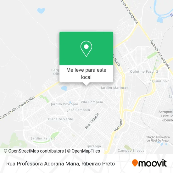 Rua Professora Adorana Maria mapa