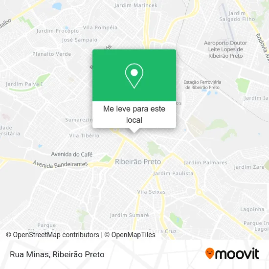 Rua Minas mapa