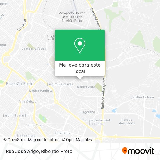 Rua José Arigó mapa