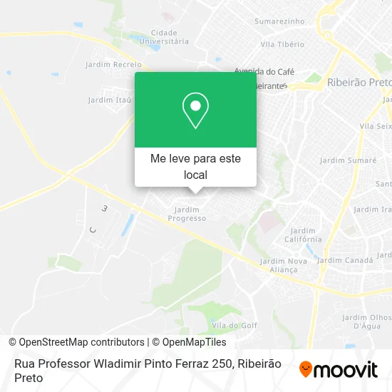 Rua Professor Wladimir Pinto Ferraz 250 mapa