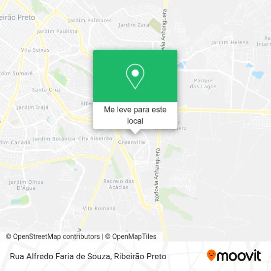 Rua Alfredo Faria de Souza mapa