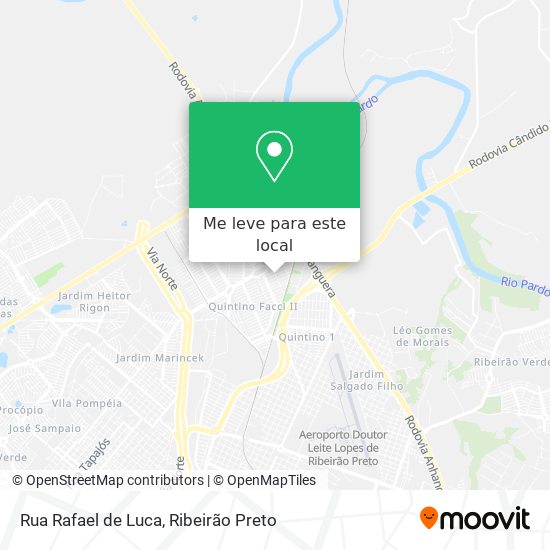 Rua Rafael de Luca mapa