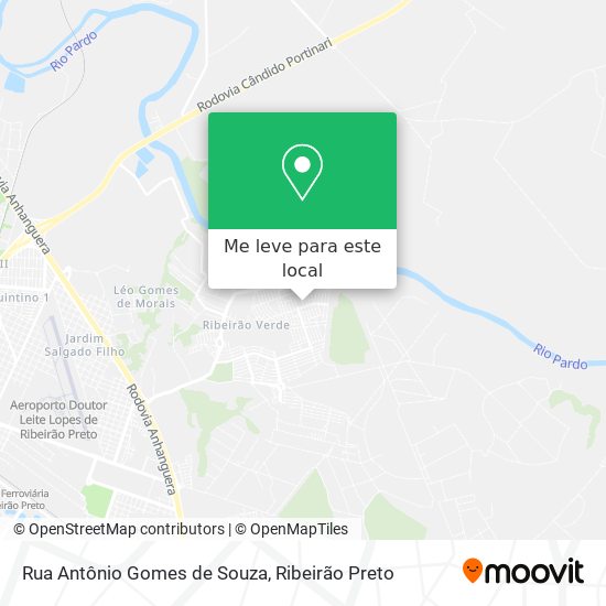 Rua Antônio Gomes de Souza mapa