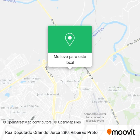 Rua Deputado Orlando Jurca 280 mapa