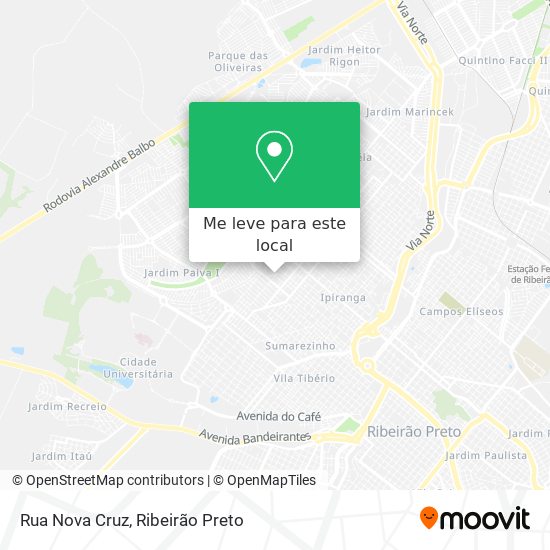 Rua Nova Cruz mapa