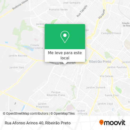 Rua Afonso Arinos 40 mapa