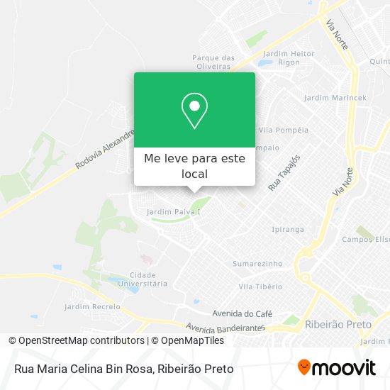 Rua Maria Celina Bin Rosa mapa