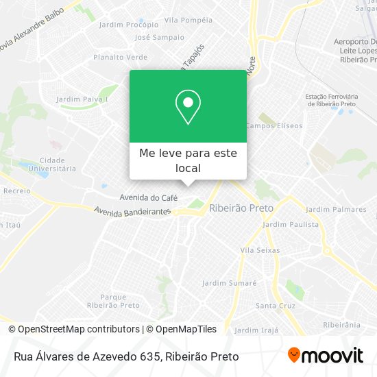 Rua Álvares de Azevedo 635 mapa