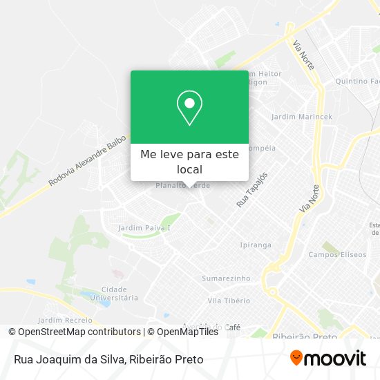 Rua Joaquim da Silva mapa