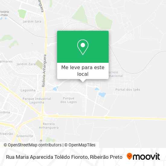 Rua Maria Aparecida Tolêdo Fioroto mapa