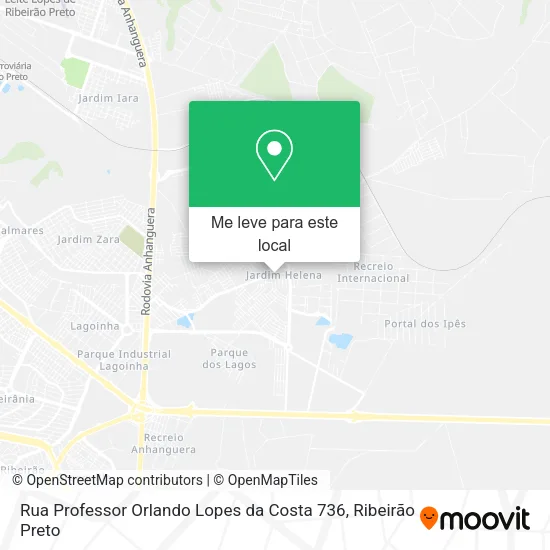 Rua Professor Orlando Lopes da Costa 736 mapa