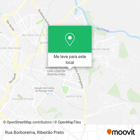 Rua Borborema mapa