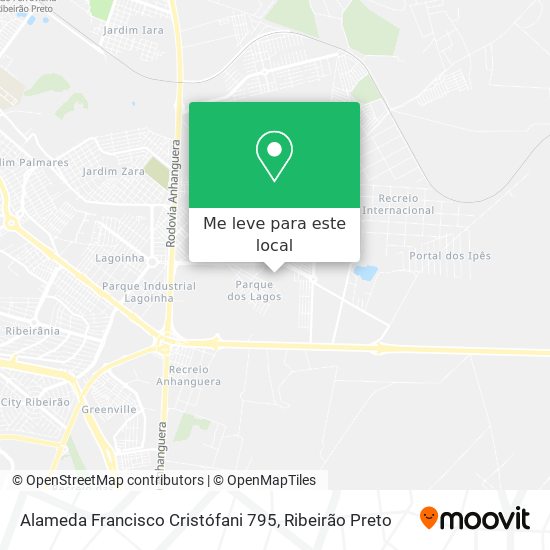 Alameda Francisco Cristófani 795 mapa