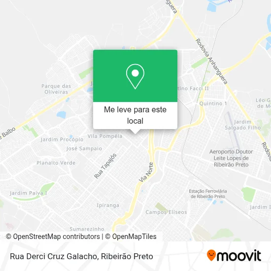 Rua Derci Cruz Galacho mapa