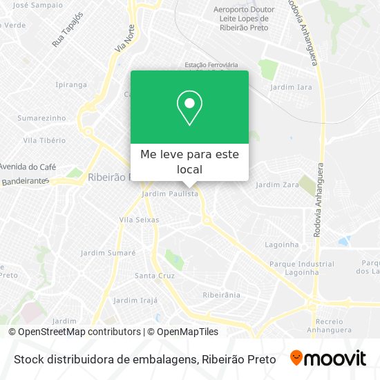 Stock distribuidora de embalagens mapa