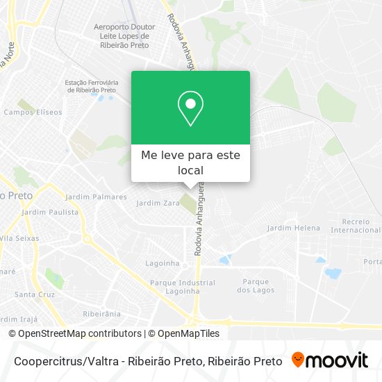 Coopercitrus / Valtra - Ribeirão Preto mapa