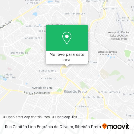 Rua Capitão Lino Engrácia de Oliveira mapa