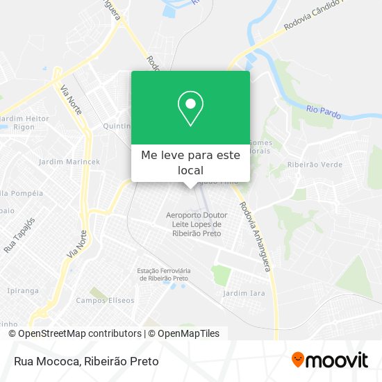 Rua Mococa mapa