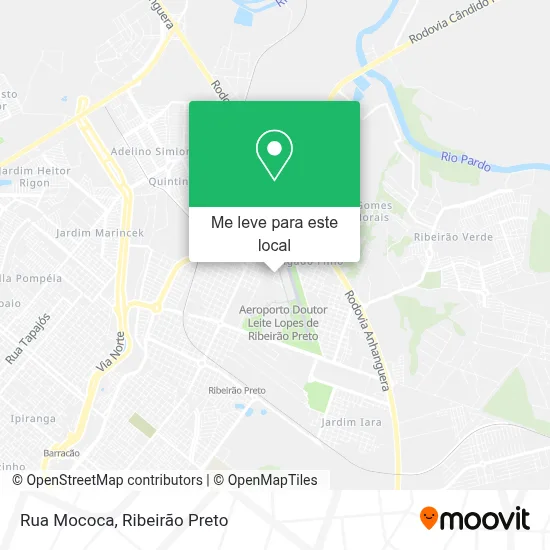 Rua Mococa mapa