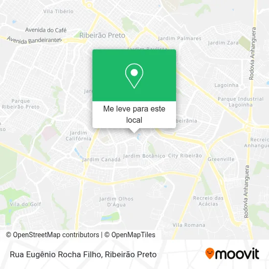 Rua Eugênio Rocha Filho mapa