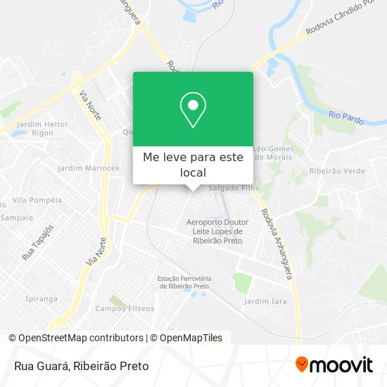 Rua Guará mapa