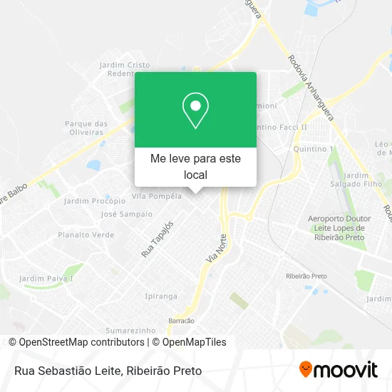 Rua Sebastião Leite mapa