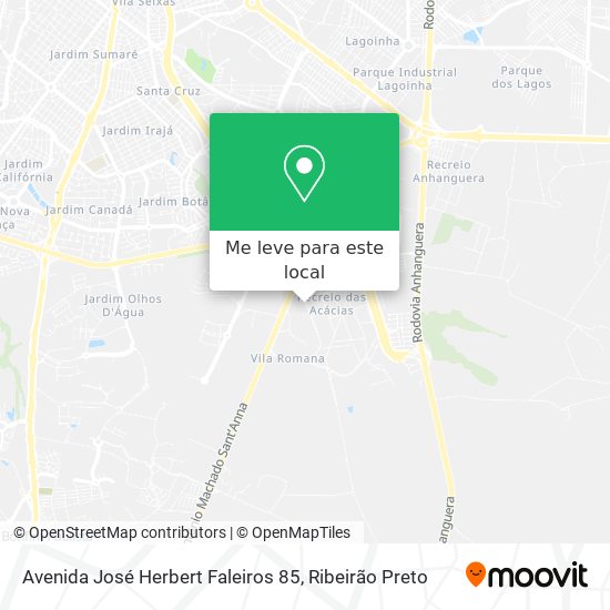 Avenida José Herbert Faleiros 85 mapa