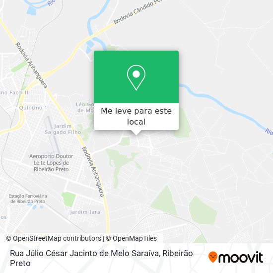 Rua Júlio César Jacinto de Melo Saraíva mapa