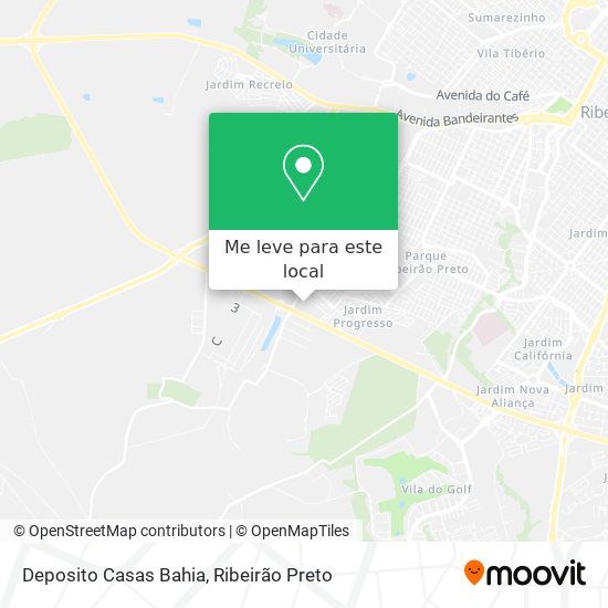 Deposito Casas Bahia mapa