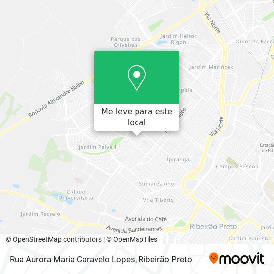 Rua Aurora Maria Caravelo Lopes mapa