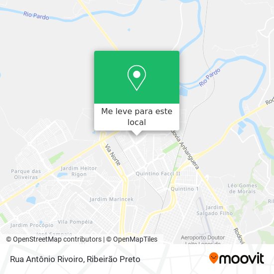 Rua Antônio Rivoiro mapa