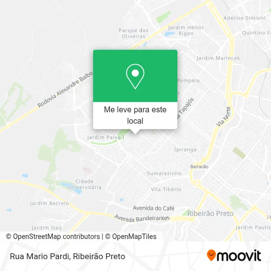 Rua Mario Pardi mapa