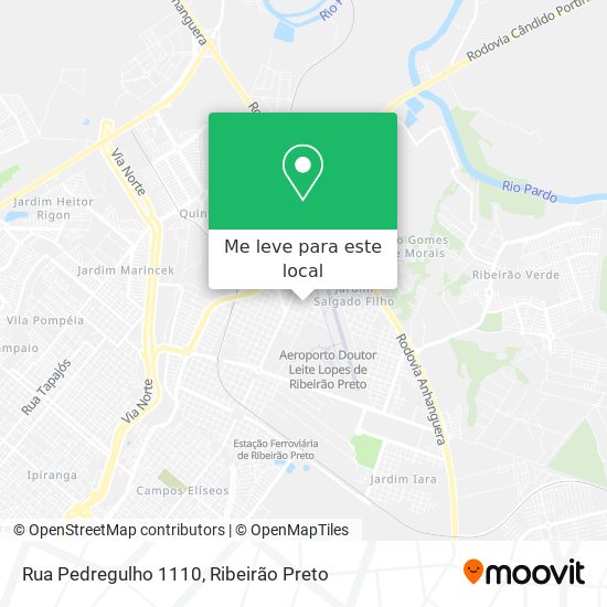 Rua Pedregulho 1110 mapa
