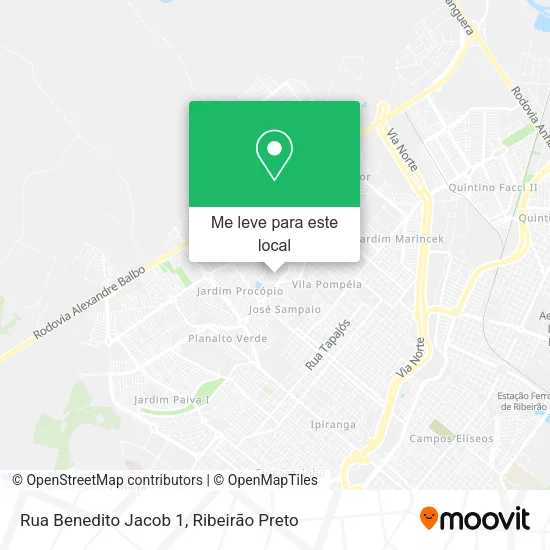 Rua Benedito Jacob 1 mapa