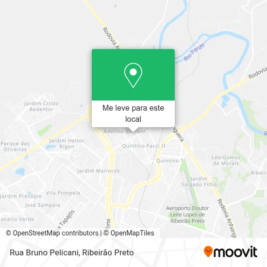 Rua Bruno Pelicani mapa