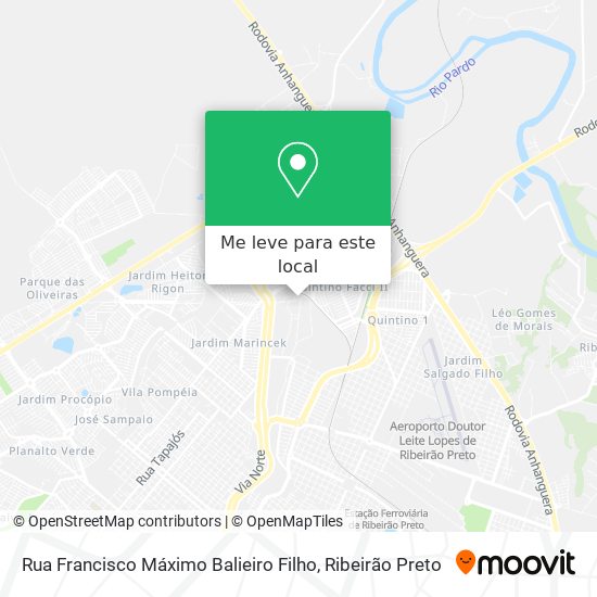Rua Francisco Máximo Balieiro Filho mapa