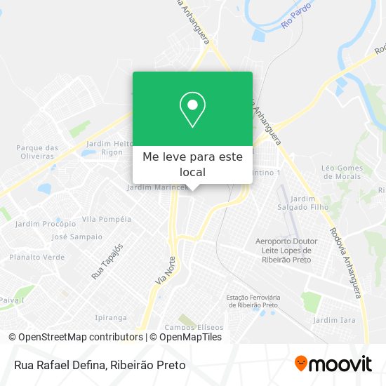 Rua Rafael Defina mapa